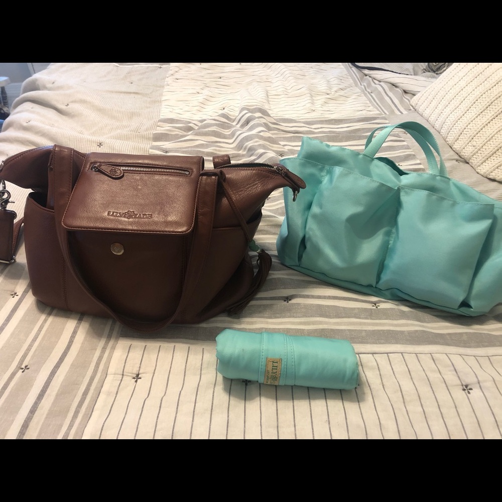 Lilly jade Madeline diaper bag w/ matching wallet